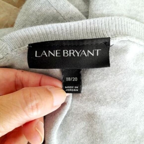 LANE BRYANT Double V-neck Pullover Contemporary Transitional Sweater sz: 18/20 - Picture 6 of 8